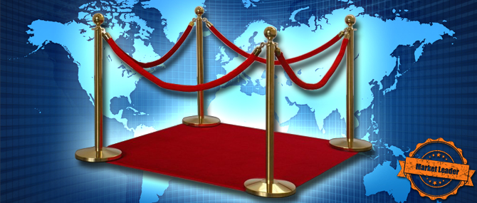 Piacelső kordonoszlop